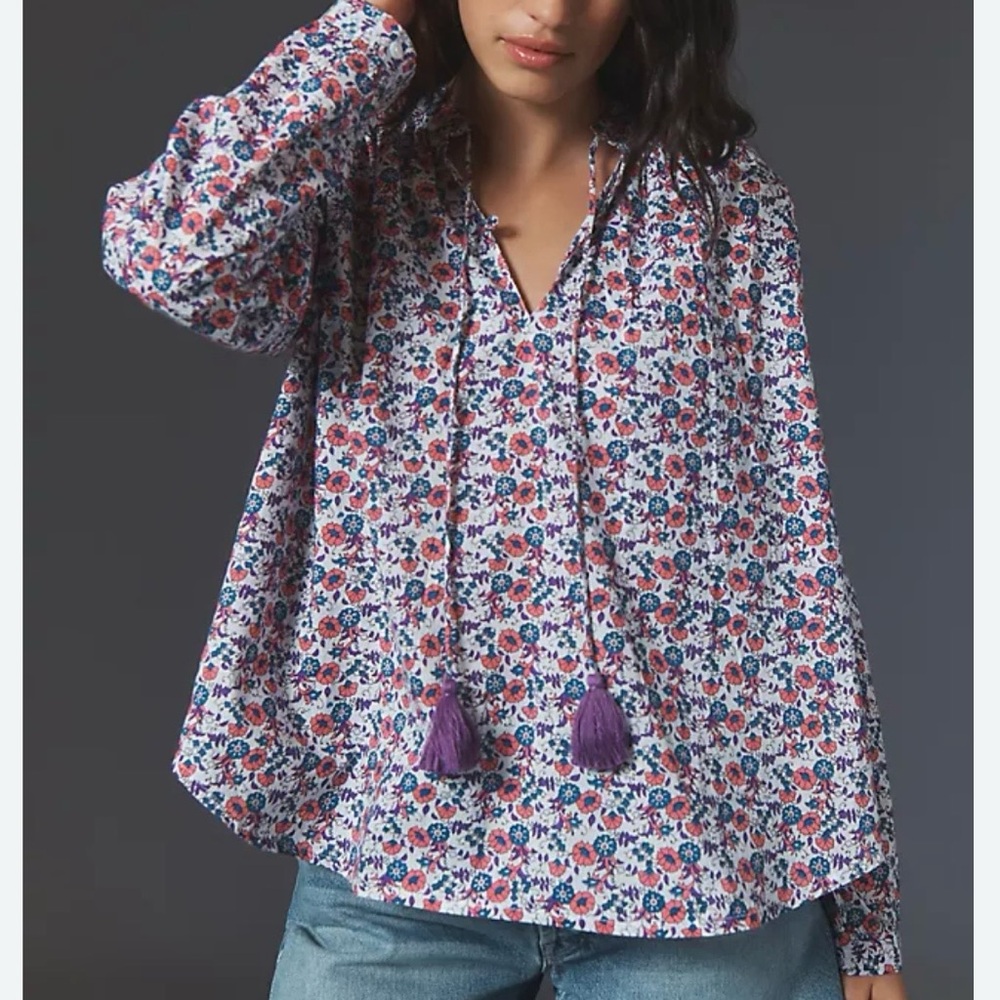 Mille Resort Joni long sleeved blouse.